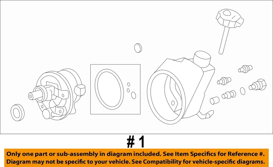 Used Power Steering Pump fits: 2011 Chevrolet Tahoe new style smooth door skin 5 - Image 4 of 4