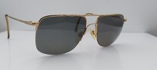 Vintage Marchon Autoflex 17 Gold Pilot Half-Rim Sunglasses Japan FRAMES ONLY