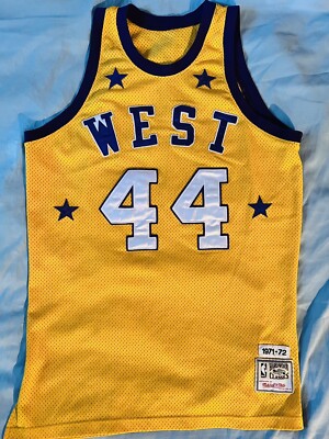 JERRY WEST 1972 NBA All-Star Game jersey Men XL M&N ⭐️🏀⭐️ Los