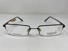 Easy Twist Mod. ET876 90 54-19-145 Black Metal Half Rim Eyeglasses Frame Q209