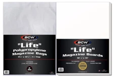 (50 Pack) BCW Life Magazine Bags and Boards Acid Free Archival Quality