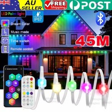 Smart RGBIC Permanent Outdoor Lights Waterproof Christmas LED Eave Lights Music