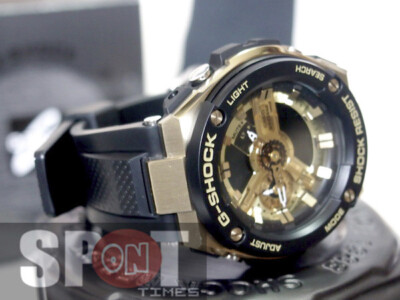Casio G-Shock G-Steel GST-400G-1A9 Men's Watch Black Gold 20ATM