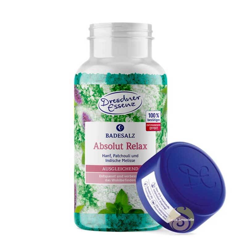 Sels de bain sel d'epsom Dresdner Essenz Absolut relax pour bain de pieds et de corps 600g
