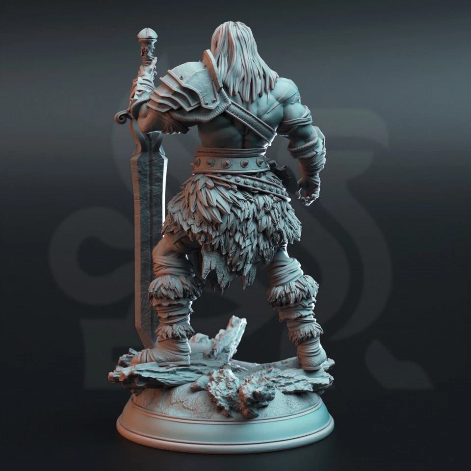 Oovur Goliath Barbarian Fighter Miniature | D&D DnD | - Image 3 of 3