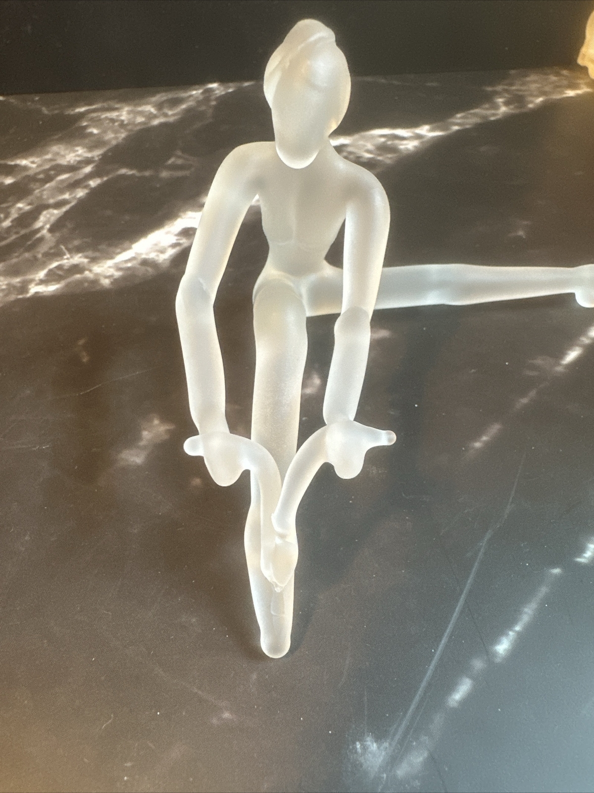 VTG Milon Townsend Handmade Art Glass Ballerina Signed 5.5”x2.75” 1990