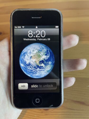 iOS 1.0 Apple iPhone 1ère génération 2G 8 Go A1203 article vintage bon prix ! - Photo 1 sur 20