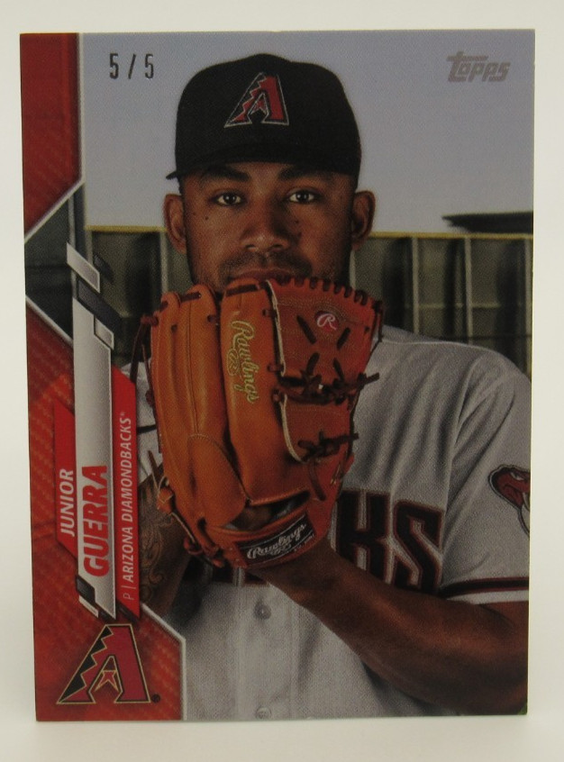 Junior Guerra 2020 Topps Mini On Demand RED #5/5 Arizona Diamondbacks