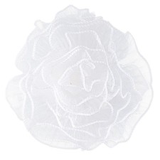 White Flower Wrapping Mesh Paper 4 Yards Floral Packaging Paper for Valentine...