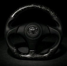 Trd Black Fordge Steering Wheel For Toyota Mr-2 Spyder Celica Supra Mk4 Jza80