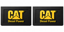 Cat Diesel Power 24x14 Rubber Battery Box Mud Flaps Cat2738 Semi Truck Set Of 2