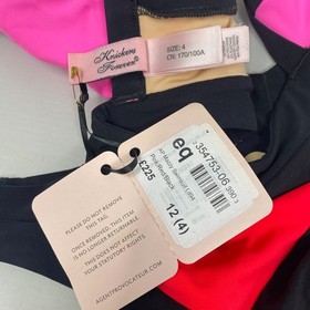 Agent Provocateur Mazzy Pink Red Black Swimsuit AP4 Large NWT