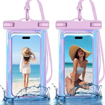 Aquatic Adventure Ready: 2 Pack Waterproof Phone Cases for Devices Up to 8.3''