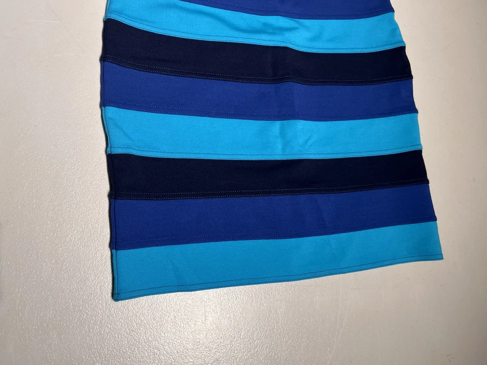 Lilly Pulitzer 女式小号蓝色条纹夏延人造丝涤纶氨纶 — 第 3/4 张图片