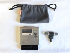 SONY MZ-R909 MD WALKMAN Portable MD Recorder Mic Tested Working Vintage JP