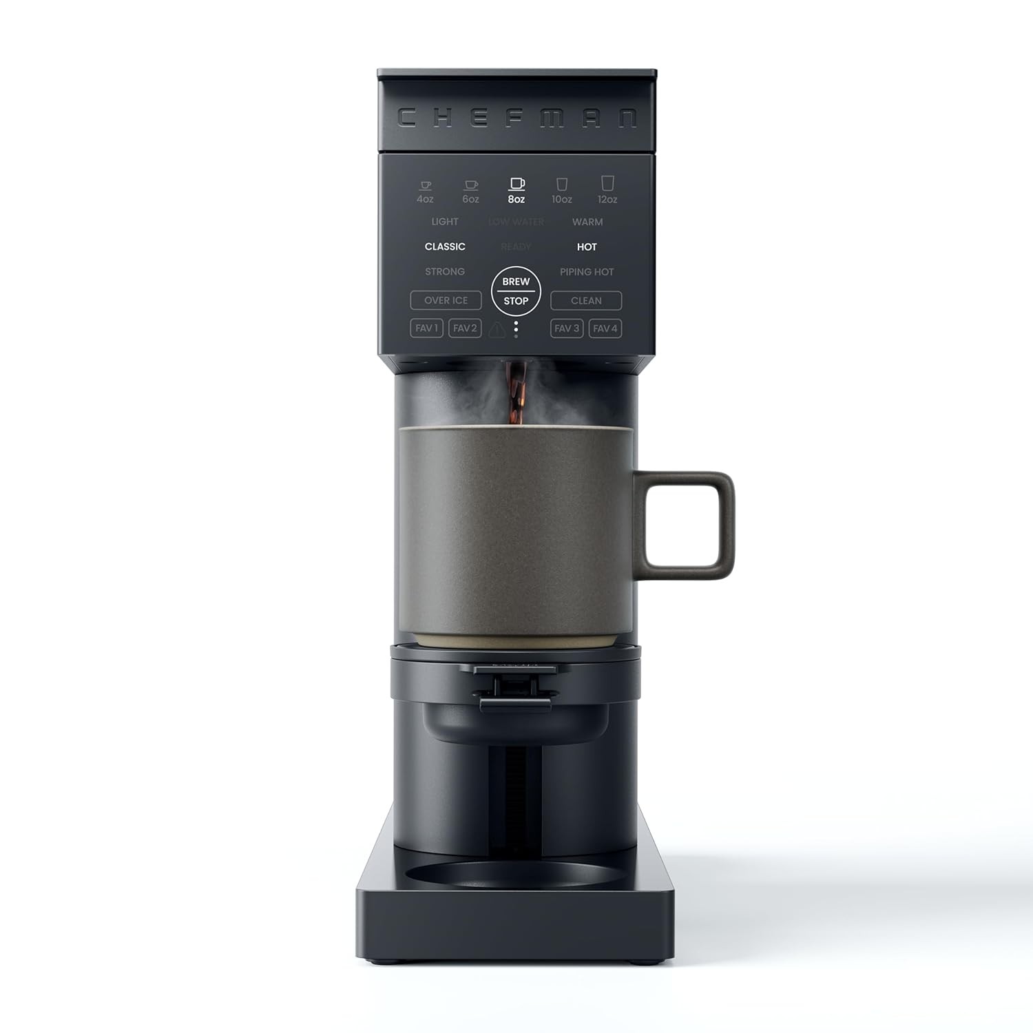 Chefman Single Serve Coffee Maker, Works with K-Cup & Ground