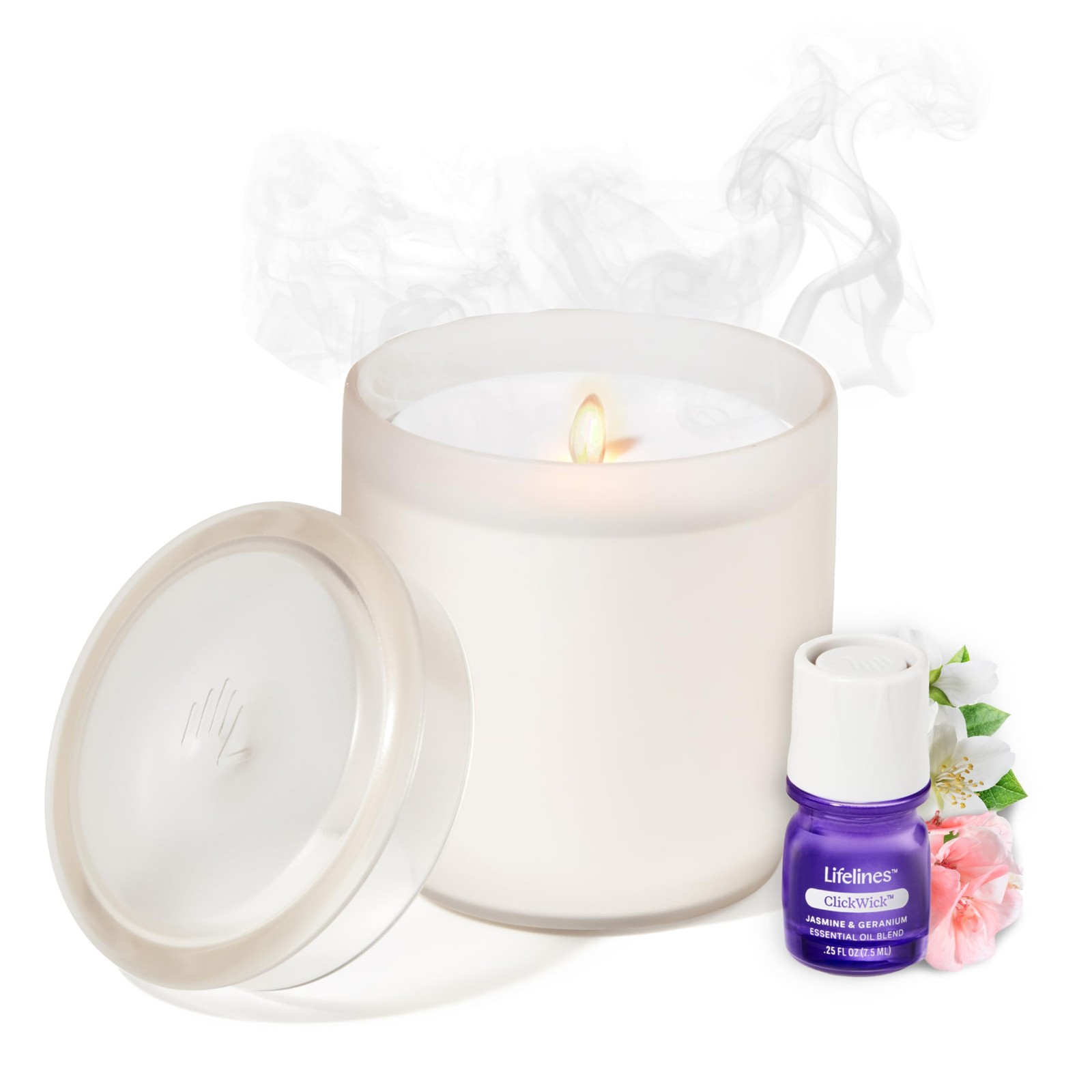 Flameless Candle Aromatherapy Essential Oil Diffuser with ClickWick Technology