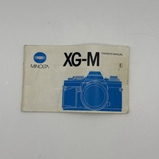 Minolta XG-M Camera Owner's Manual Instructions Original Vintage