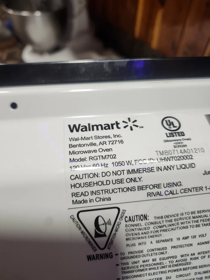 Rival 0,7 pés cúbicos Micro-ondas digital pés (preto, 700W) - Imagem 3 de 3