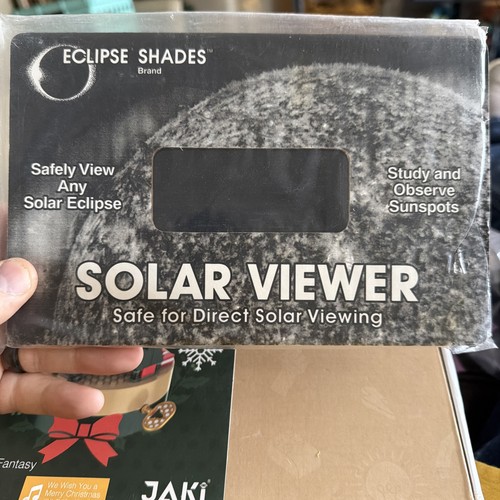 Vintage Solar Viewer Welders Glass Eclipse Sunspot Viewer Rainbow Symphony