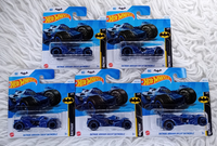 5X Hot Wheels - Batman: Arkham Knight Batmobile - 5Er Set - 2024 - Blau -