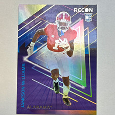 Panini 2022 Chronicles Draft Picks Jameson Williams Rookie RC Recon #5 Card. rookie card picture