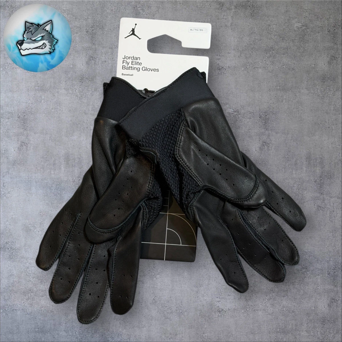 Guantes de bateo de béisbol Jordan Fly Elite negros dorados para hombre talla XL FV5474-075