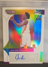 2022-23 Leaf Vivid - Julian Phillips #BA-JP2 White 3/25 (AU, RC)