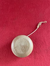 VTG Wooden Yo-Yo Classic Brown Wood Grain Toy Retro Americana Nostalgia Game