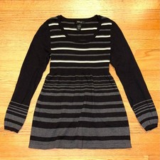 [STYLE & CO] Striped Long-Sleeve Sweater Dress