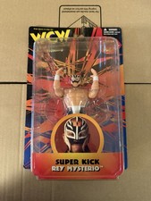 Wcw Super Kick Rey Mysterio Wrestling Action Figure 619 Vintage Wwe Wwf Wcw