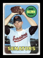1969 Topps #132 Dave Baldwin Senators EX+ *4c