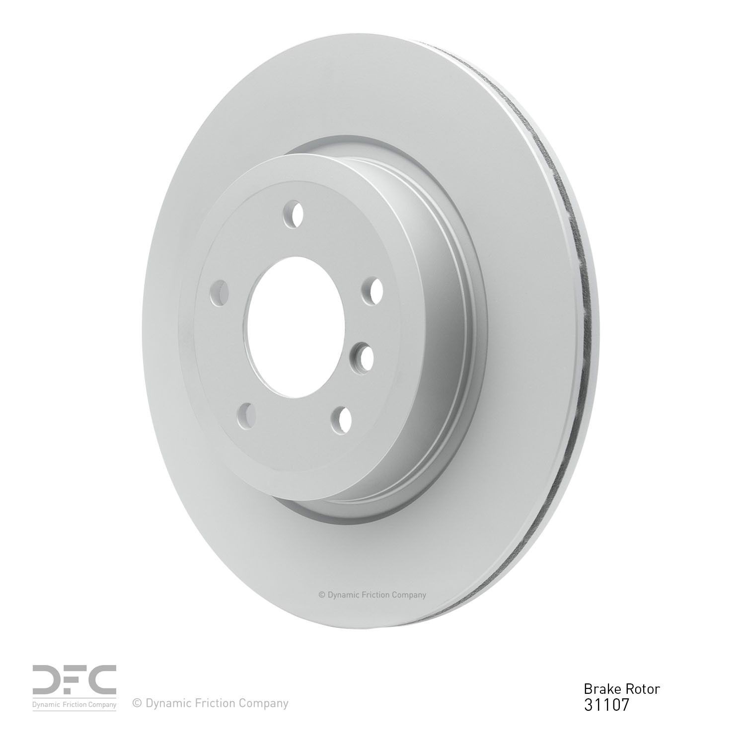 Dynamic Friction 604-31107 DFC GEOSPEC Coated Rotor - Blank For 12-16 BMW Z4