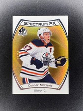 Connor McDavid 2021-22 SP Authentic Spectrum FX Gold /50 #S-1 Edmonton Oilers
