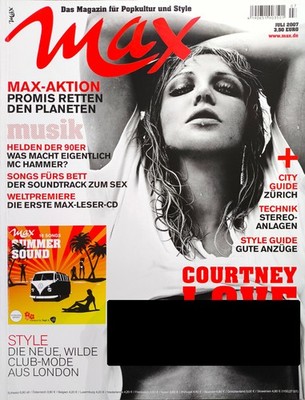 Max Juli 2007 Courtney Love Fiona Erdmann Rosario Dawson Zeitschrift