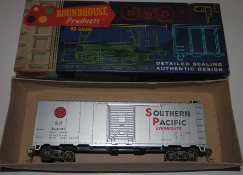 Coche de caja Athearn escala HO 40' Southern Pacific 163985 'Overnight' con Kadees | Zustand: Used