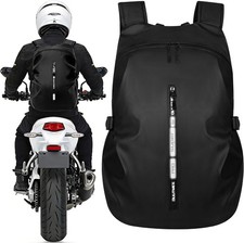 Motorcycle Backpack, Waterproof Helmet Backpacks for Men Storage Motorcycle Bag