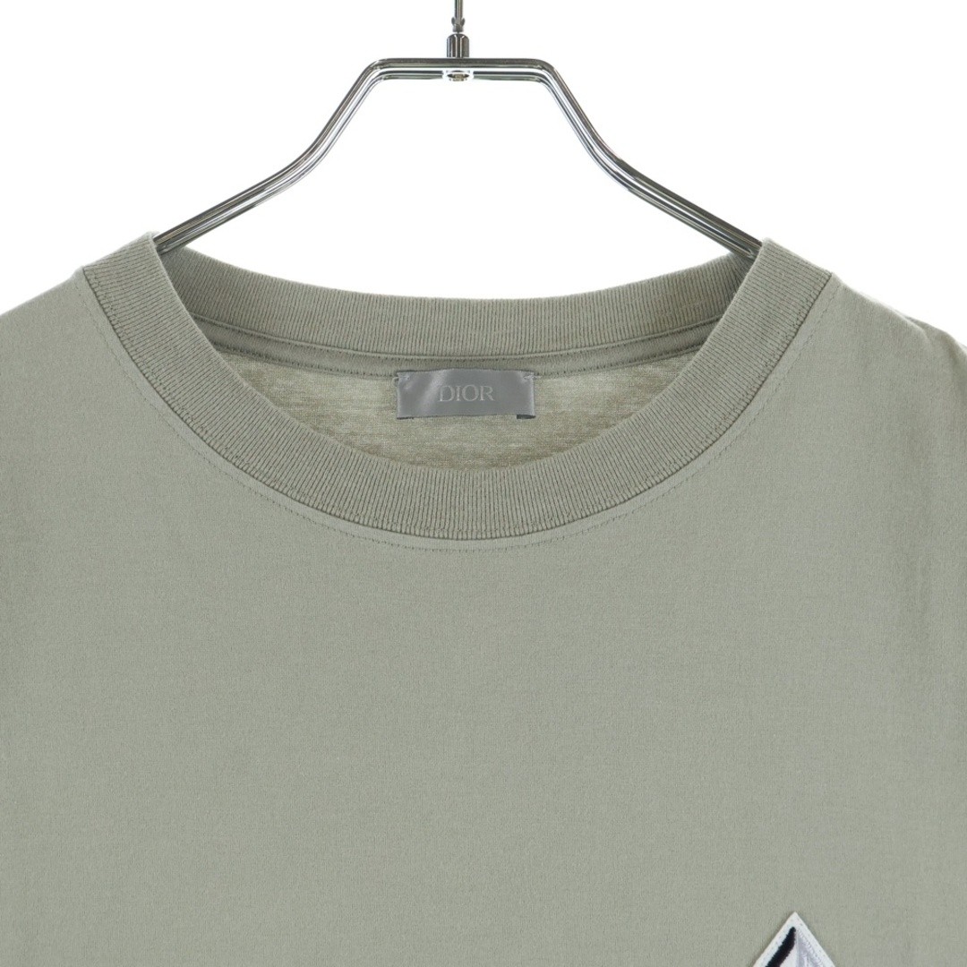 Christian Dior 23AW CD Patch Logo Crew Neck Short Sleeve T-shirt Top Khaki Used thumbnail 3
