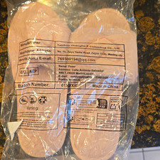 Women s Pink Faux Fur Slide Slippers Open Toe Slip-On Flat US 8.5