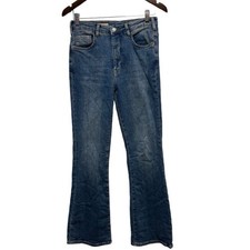 Pilcro Anthropologie Jeans Womens 27 High Rise Flare Hippie Festival Stretch