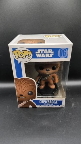 Chewbacca Star Wars Funko Pop! #06 Blue Box RARE Vaulted W/ Protector