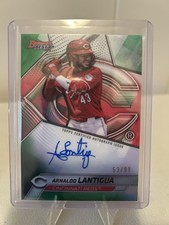 2025 Bowman's Best Green Refractor Auto RC Arnaldo Lantigua #B25-AL Reds /99