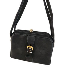 Vintage Zenith Black Suede Handbag Handmade Framed Box 8" x 6" Purse