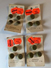 Lot of Vintage 1960's Buttons Avocado Green