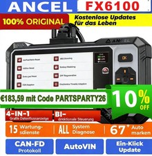 2026 ANCEL FX6100 Profi KFZ Diagnosegerät Au...