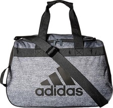 ADIDAS Diablo Small DUFFEL BAG Jersey Onix GREY & BLACK Athletic & Lightweight
