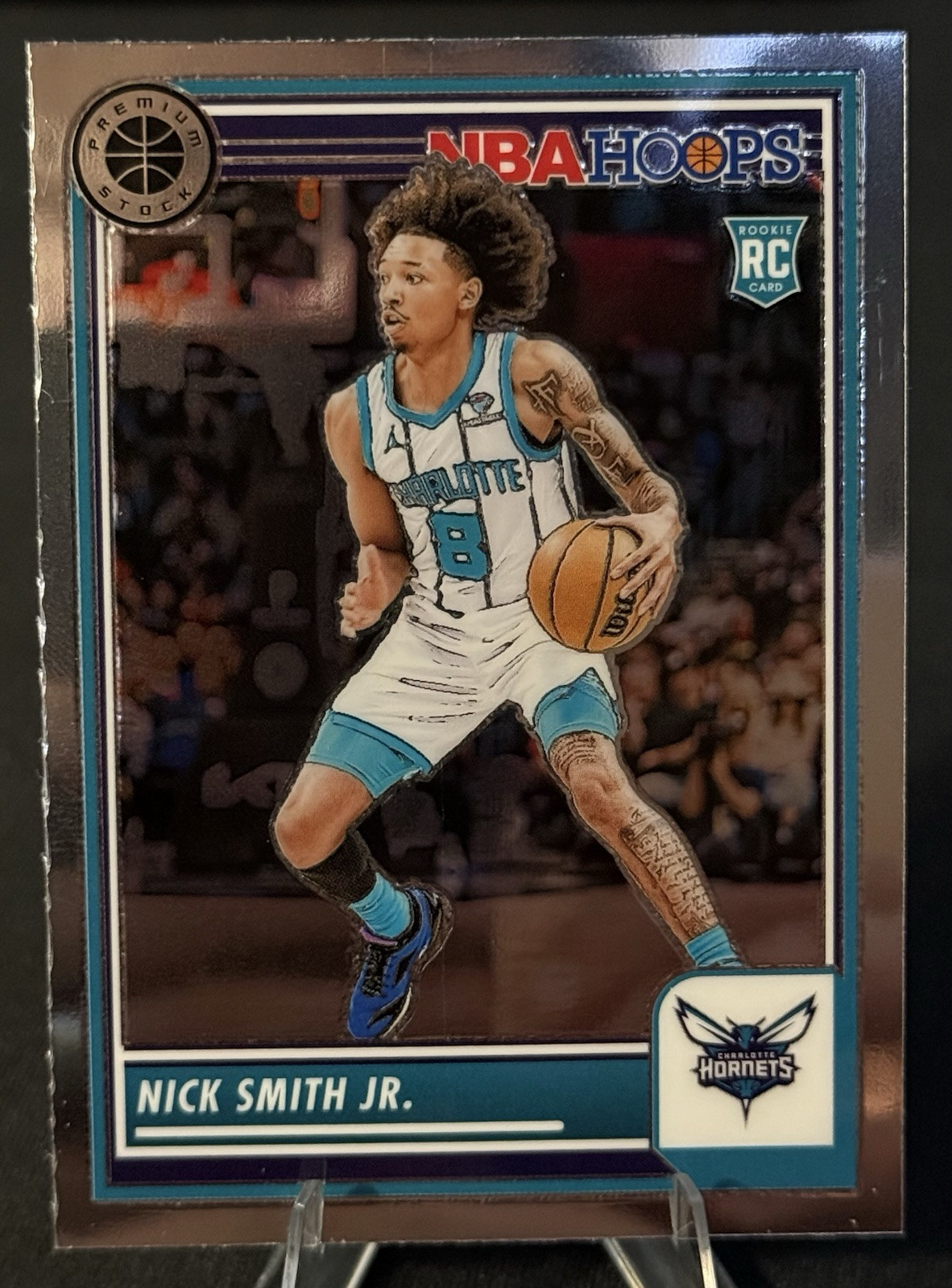 Nick Smith Jr Rookie Rc 2023-24 Panini NBA Hoops Premium #31 Hornets