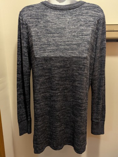 Abercrombie & Fitch Women's Medium Blue Knit Lightweight Tunic Sweater With Logo - Picture 7 of 8
