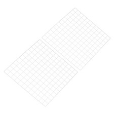 24"x24" Wire Grid Panel 2 Pcs Wall Grid Decorative Board Photo Display White
