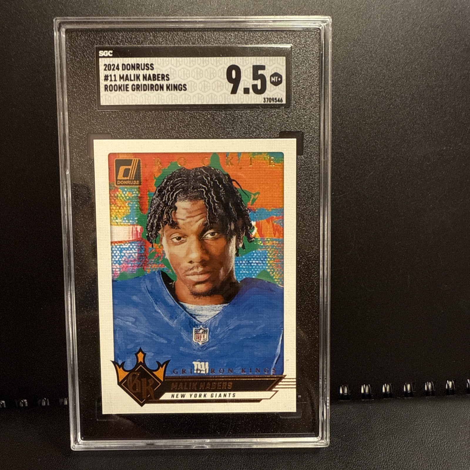 2024 DONRUSS Malik Nabers Rookie Gridiron Kings SGC 9.5 🔥